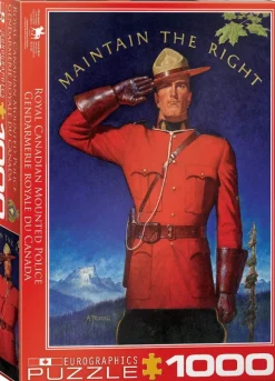 Eurographics 6000-0972 Royal Canadian Mounted Police - Maintain the Right - 1000 Piece Jigsaw Puzzle New