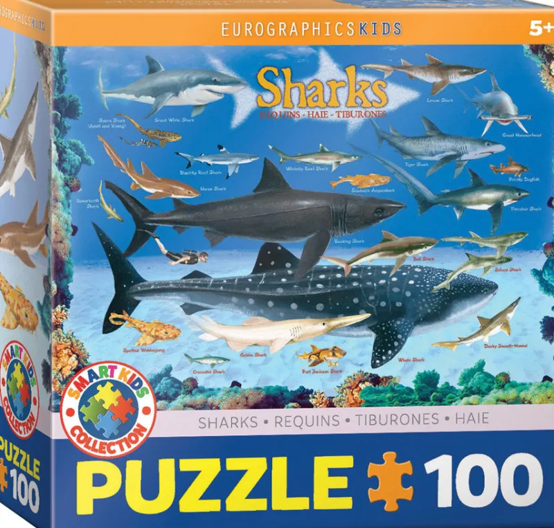 Eurographics - Sharks - 100 pieces Hot