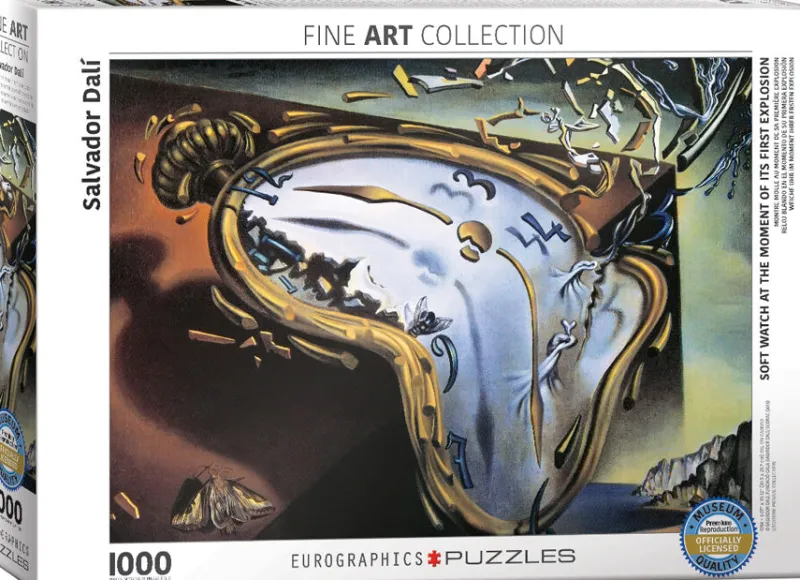 Eurographics - Soft Watch At Moment of First Explosion by Salvador Dalí - 1000 piece Jigsaw Puzzle Online