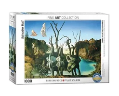 Eurographics - Swans Reflecting Elephants by Salvador Dalí - 1000 piece jigsaw puzzle New