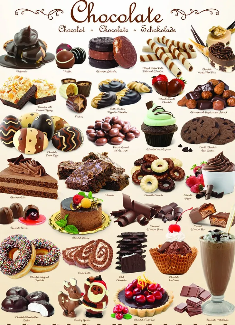 Eurographics - Sweet Line - Chocolate - 1000 Piece Jigsaw Puzzle Sale