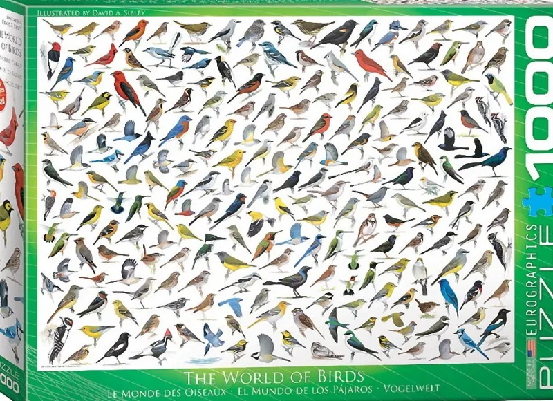 Eurographics - The World of Birds - 1000 Piece Jigsaw Puzzle Online