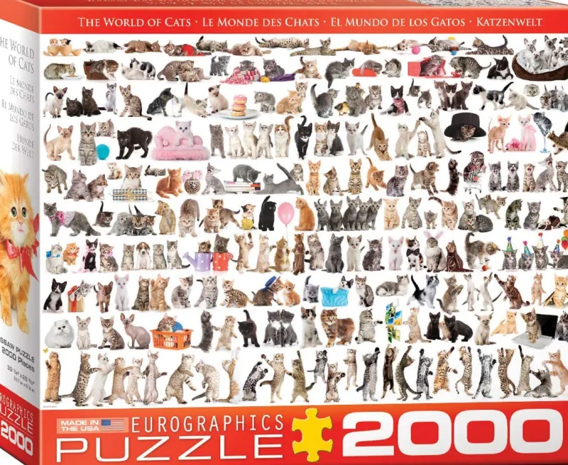 Eurographics - The World of Cats - 2000 Piece Jigsaw Puzzle Online