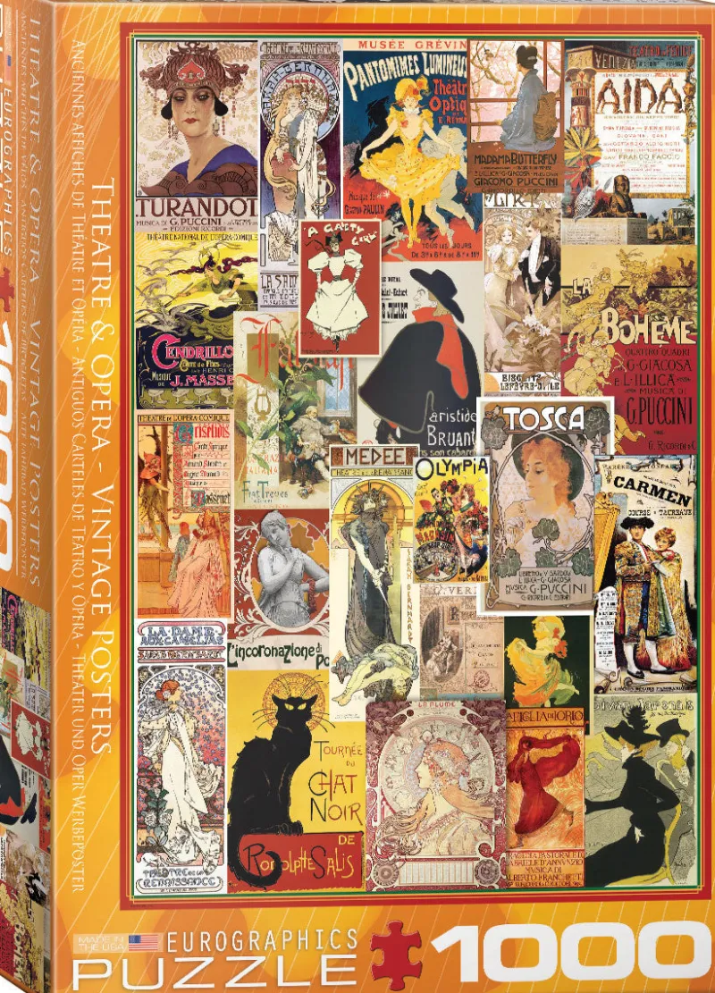 Eurographics - Theater & Opera Vintage Posters - 1000 Piece Jigsaw Puzzle Clearance