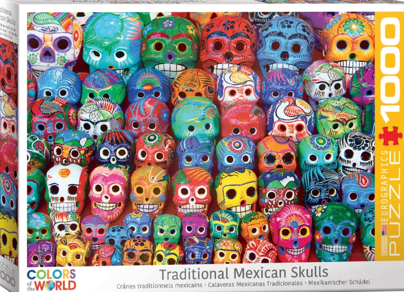 Eurographics - Traditional Mexican Skulls - 1000 Piece Jigsaw Puzzle Discount