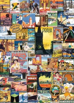 Eurographics - Travel Around the World Vintage Posters - 1000 Piece Jigsaw Puzzle Sale