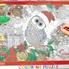 Eurographics 6033-0885 XXL Color Me - Holly Jolly Owl Jigsaw Puzzle Fashion