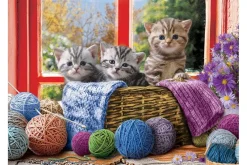 Eurographics - XXL Pieces - Knittin' Kittens - 500 Piece Jigsaw Puzzle Outlet