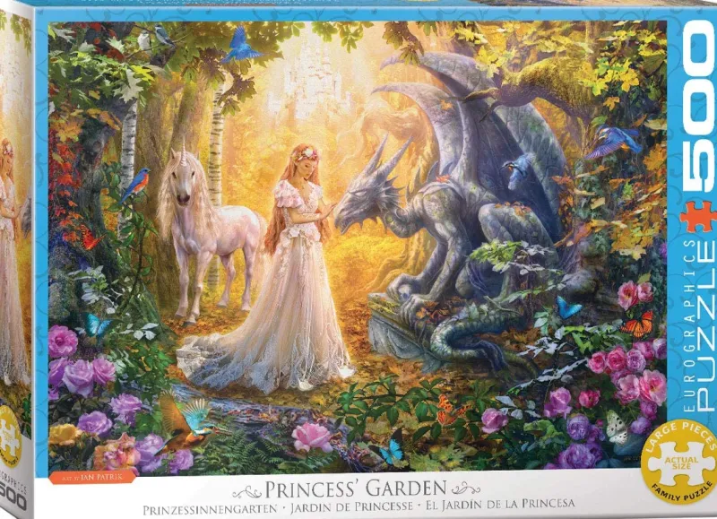 Eurographics - XXL Pieces - Princess' Garden - 500 Piece Jigsaw Puzzle Online