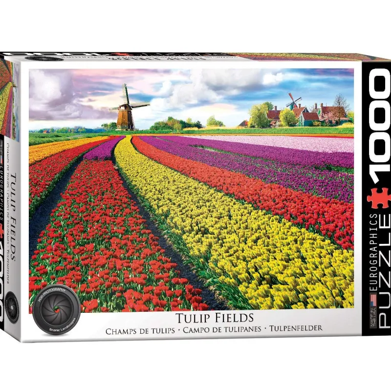 Eurographics - Tulip Fields Netherlands - 1000 Piece Jigsaw Puzzle Hot
