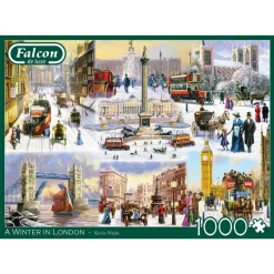 Falcon de luxe Falcon - A Winter In London - 1000 Piece Jigsaw Puzzle Clearance