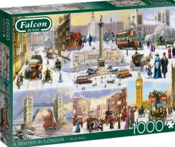 Falcon de luxe Falcon - A Winter In London - 1000 Piece Jigsaw Puzzle Clearance