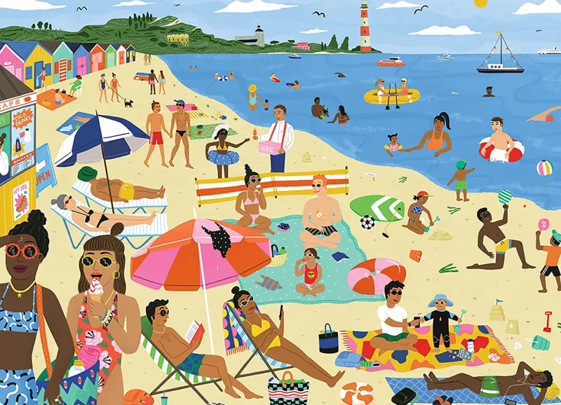 Falcon de luxe Falcon Contemporary - Life's A Beach - 1000 Piece Jigsaw Puzzle New