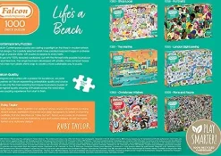 Falcon de luxe Falcon Contemporary - Life's A Beach - 1000 Piece Jigsaw Puzzle New