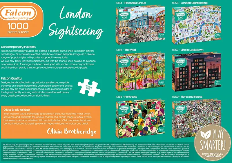 Falcon de luxe Falcon Contemporary - London Sightseeing - 1000 Piece Puzzle Sale