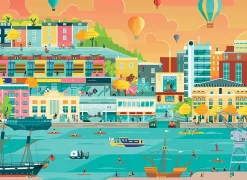 Falcon de luxe Falcon Contemporary - The Marina - 1000 Piece Jigsaw Puzzle Online