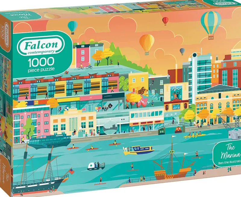 Falcon de luxe Falcon Contemporary - The Marina - 1000 Piece Jigsaw Puzzle Online