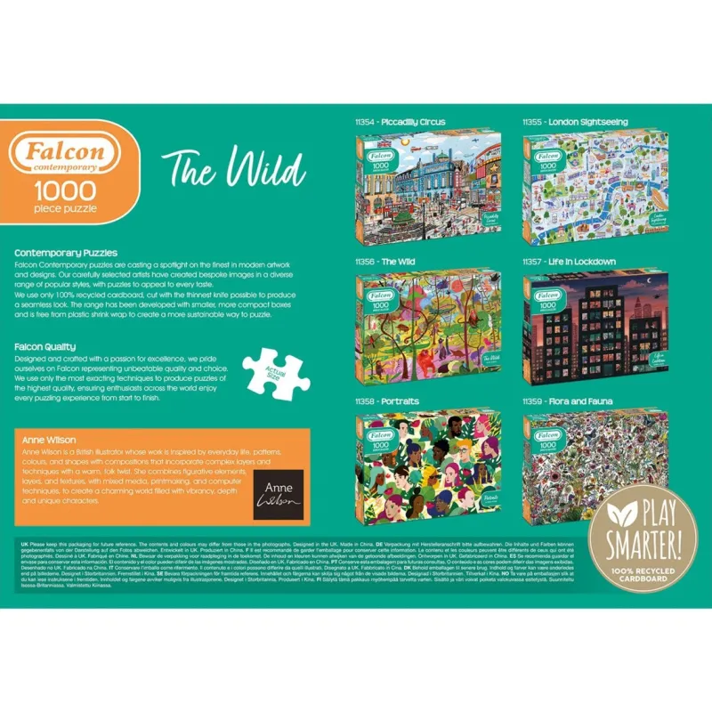 Falcon de luxe Falcon Contemporary - The Wild - 1000 Piece Jigsaw Puzzle Online