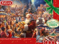 Falcon de luxe - Christmas Wonderland - 2 x 1000 Piece Jigsaw Puzzle New
