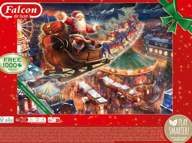 Falcon de luxe - Christmas Wonderland - 2 x 1000 Piece Jigsaw Puzzle New