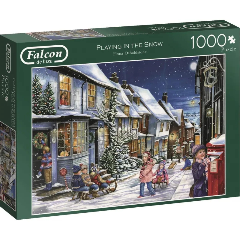 Falcon de luxe - Playing In The Snow - 1000 Piece Jigsaw Puzzle Fashion