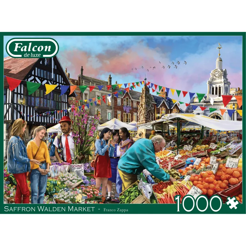 Falcon de luxe - Saffron Walden Market - 1000 Piece Jigsaw Puzzle Fashion