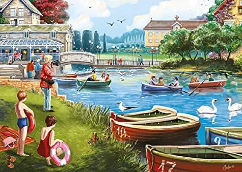 Falcon de luxe - The Boating Lake - 1000 Piece Jigsaw Puzzle Best