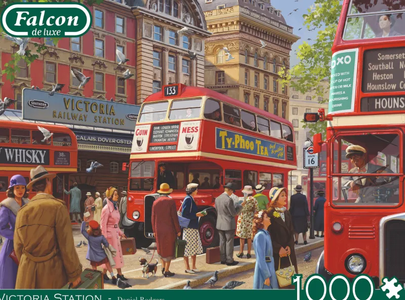 Falcon de luxe - Victoria Station - 1000 Piece Jigsaw Puzzle Best