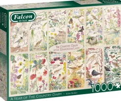 Falcon de luxe - A Year Of The Country Diary - 1000 Piece Jigsaw Puzzle Discount