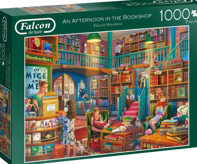 Falcon de luxe - Afternoon At The Bookshop - 1000 Piece Jigsaw Puzzle Clearance