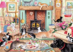Falcon de luxe - Animals At Home - 2 X 1000 Piece Jigsaw Puzzles Online
