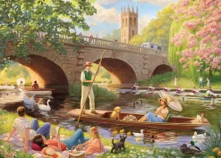 Falcon de luxe - Boating On The River - 1000 Piece Jigsaw Puzzle Clearance
