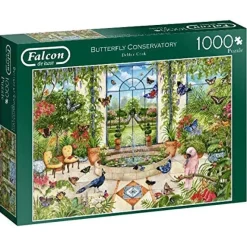 Falcon de luxe - Butterfly Conservatory - 1000 Piece Jigsaw Puzzle Best
