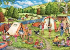 Falcon de luxe - Camping & Caravanning - 2 x 500 Piece Jigsaw Puzzles New