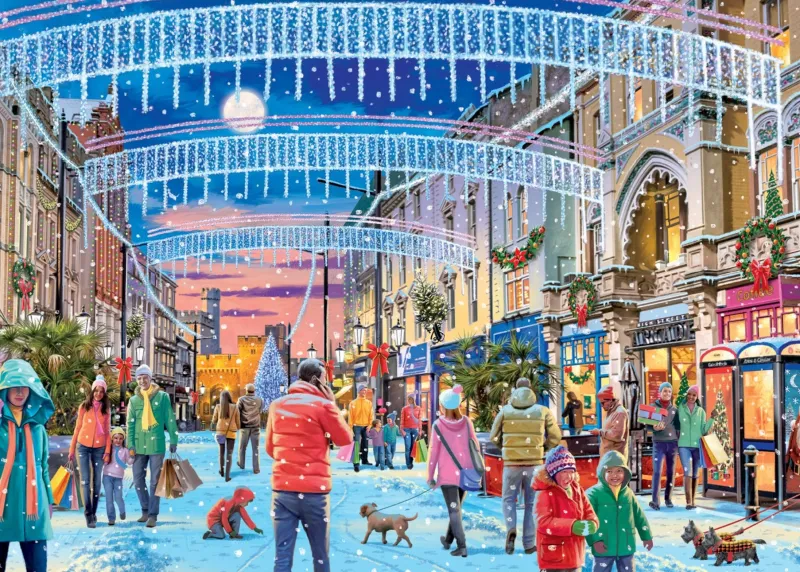 Falcon de luxe - Christmas In Cardiff - 1000 Piece Puzzle Discount