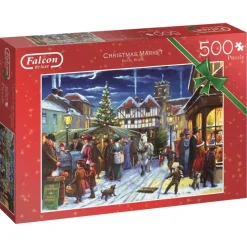 Falcon de luxe - Christmas Market 500 Piece Jigsaw Puzzle Clearance