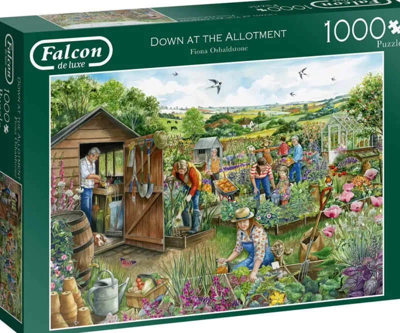Falcon de luxe - Down At The Allotment - 1000 Piece Jigsaw Puzzle Discount