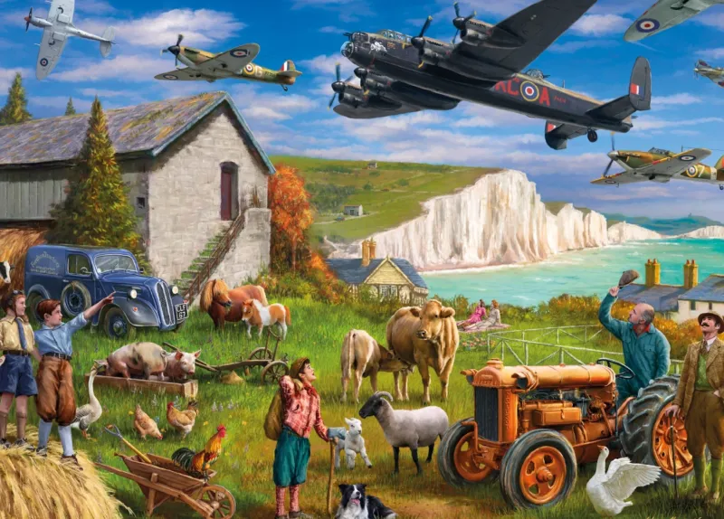 Falcon de luxe - Flight over Dover - 1000 Piece Jigsaw Puzzle Discount