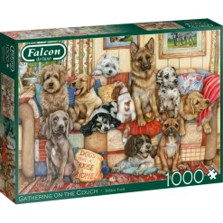 Falcon de luxe - Gathering On The Couch - 1000 Piece Jigsaw Puzzle Fashion