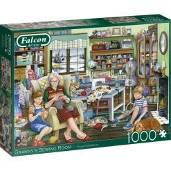 Falcon de luxe - Granny's Sewing Room - 1000 Piece Jigsaw Puzzle Online