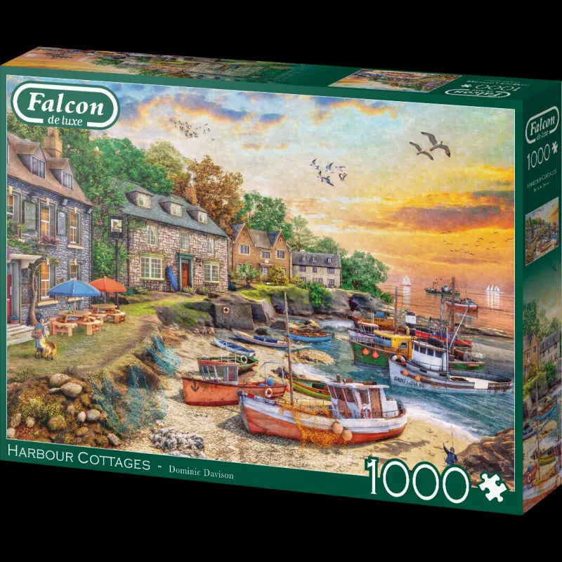 Falcon de luxe - Harbour Cottage - 1000 Piece Jigsaw Puzzle Discount