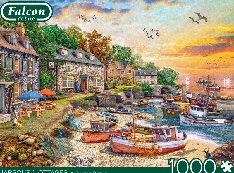 Falcon de luxe - Harbour Cottage - 1000 Piece Jigsaw Puzzle Discount
