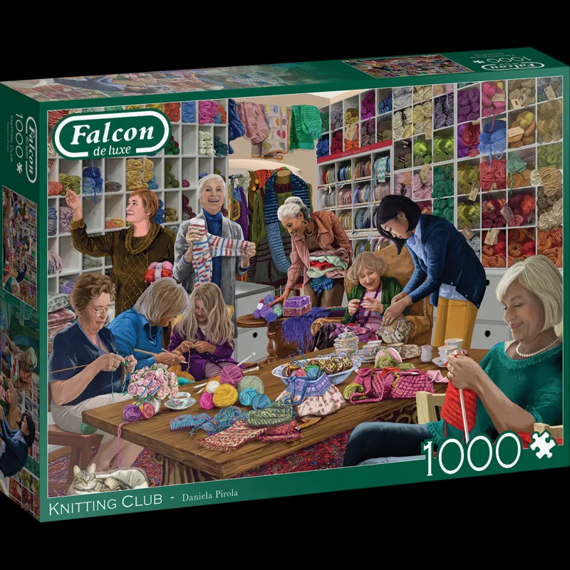 Falcon de luxe - Knitting Club - 1000 Piece Jigsaw Puzzle Fashion