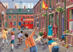 Falcon de luxe - Playing in the Street - 2 x 500 Piece Jigsaw Puzzle Discount