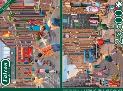 Falcon de luxe - Playing in the Street - 2 x 500 Piece Jigsaw Puzzle Discount