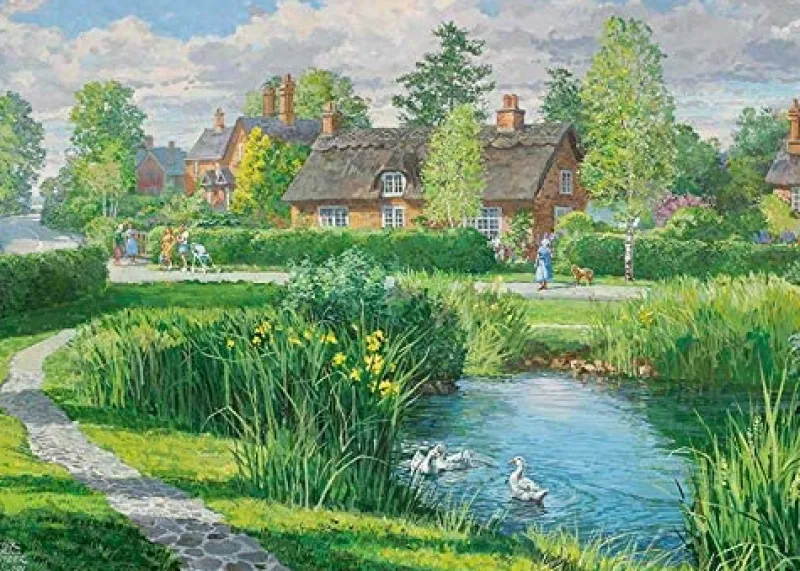 Falcon de luxe - Riverside Cottages - 2 X 500 Piece Jigsaw Puzzles Fashion