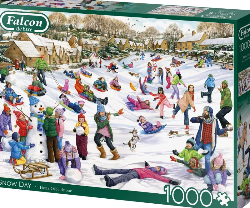 Falcon de luxe - Snow Day - 1000 Piece Puzzle Online