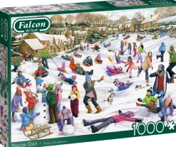Falcon de luxe - Snow Day - 1000 Piece Puzzle Online