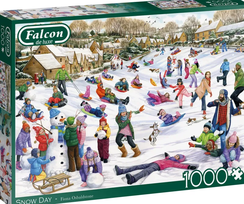 Falcon de luxe - Snow Day - 1000 Piece Puzzle Online
