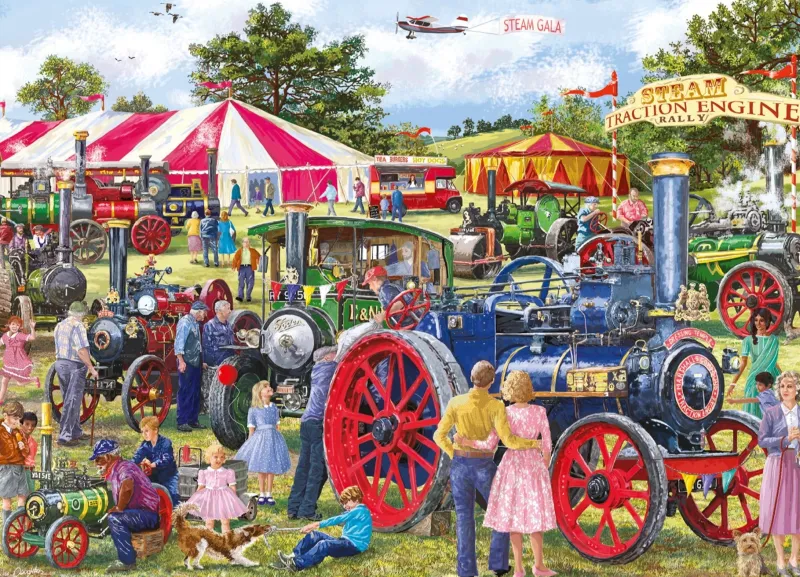 Falcon de luxe - Steam Engine Rally - 1000 Piece Jigsaw Puzzle Outlet